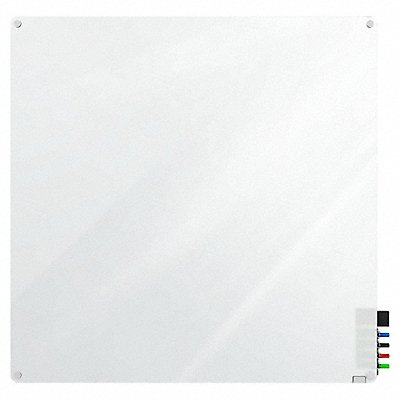 GHENT HMYRN44FR Dry Erase Board Non-Magnetic Glass 48 W