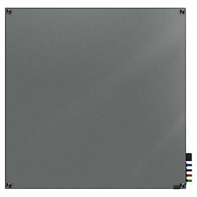 GHENT HMYSN44GY Dry Erase Board Non-Magnetic Glass 48 W