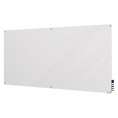 GHENT HMYSN48WH Dry Erase Board Non-Magnetic Glass 96 W