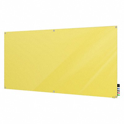 GHENT HMYSN48YW Dry Erase Board Non-Magnetic Glass 96 W