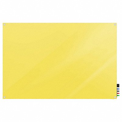 GHENT HMYSM34YW Dry Erase Board Magnetic Glass 48 W