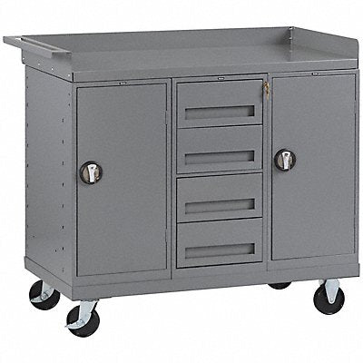 TENNSCO MB52545 Mobile Cabinet Bench Steel 38 W 25 D
