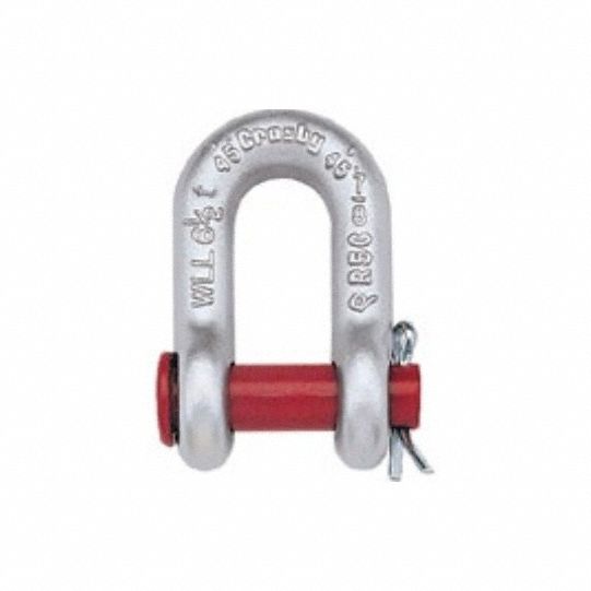 CROSBY 1018810 D-Shackle 1 000 lb Load Cap Carbon Steel