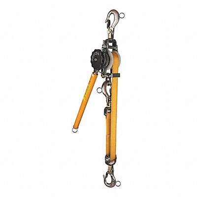 KLEIN TOOLS KN1500PEXH Web Strap Ratchet Hoist w/Hot Rings