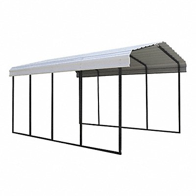 ARROW CPH122009 Carport Black Galvanized Steel
