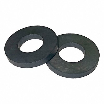 GRAINGER 10E784 Ring Magnet 2.4 lb Pull PK2