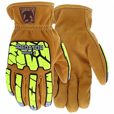MCR SAFETY PD3430XXXL Leather Gloves A5 Brown/Green 3XL PR