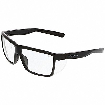 MCR SAFETY SR210 Safety Glasses Polycarbonate Black Uni