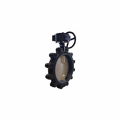MILWAUKEE VALVE ML322V6 Butterfly Valve Lug 6 In CI Viton Gear