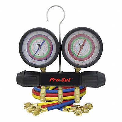 PRO-SET MT2H7P5 Mechanical Manifold Gauge Set 2 Valves