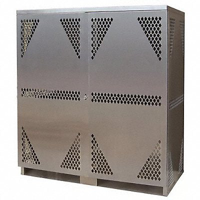 SECURALL OG20S Cylinder Storage Cabinet Gray Aluminum
