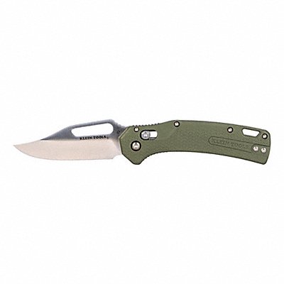 KLEIN TOOLS OGK002GNT KTO Knife Clip Point Blade Green Handle