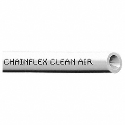 CHAINFLEX CAPEA100 Pneumatic Tubing PUR 0.28 in dia Lt Gry