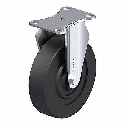 GRAINGER P12RR050D12 Plate Caster Rigid Rubber 6 3/16 H