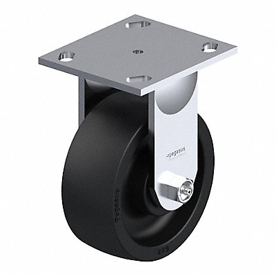 GRAINGER P21RNG050R14 Plate Caster Rigid Nylon 6 1/2 H