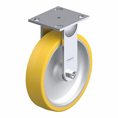 GRAINGER P21RUA080KP14 Plate Caster Rigid Polyurethane 9 1/2 H