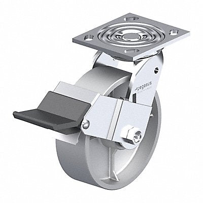 GRAINGER P21SD060R14WK Plate Caster Swivel Iron 6 1/2 H