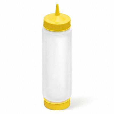 VOLLRATH 49242130808 Squeeze Bottle Clear/Yellow Polyethylene