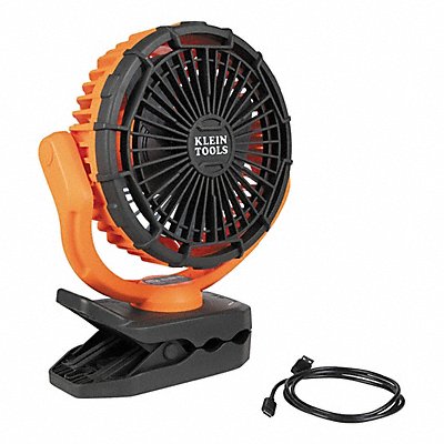 KLEIN TOOLS PJSFM2 Rechargeable Clamping Jobsite Fan