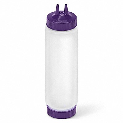 VOLLRATH 23242135454 Squeeze Bottle Clear/Purple Polyethylene