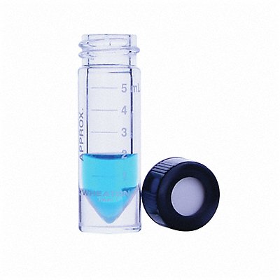WHEATON W986299NG Vial with Cap 5 mL 20 mm Dia PK12