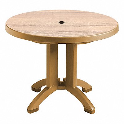 GROSFILLEX US921008 Aquaba 38 Round Table Teakwood