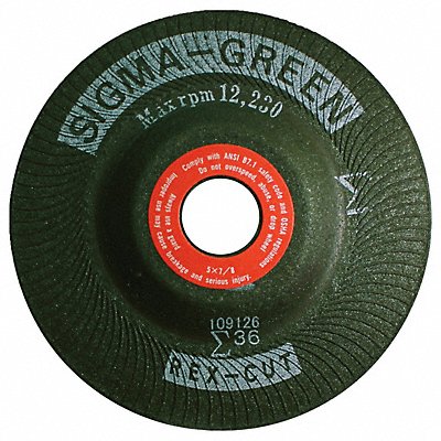REX CUT 730005 Grinding Wheel 5 x 7/8 36 Grit