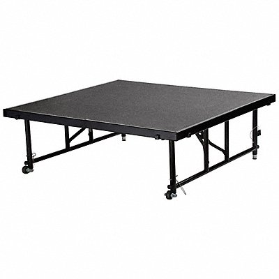 NATIONAL PUBLIC SEATING TFXS48482432C02 Carpeted Portable Stage Package 24 in H
