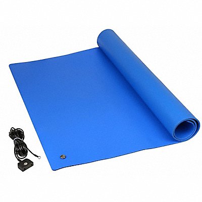 SCS TM2436L3BLL Dissipative Floor Mat Blue 2 x 3 ft.