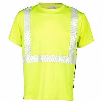 KISHIGO 9114L T-Shirt Black Sided Class 2 Lime L