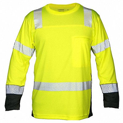 KISHIGO 91772X T-Shirt Unisex Black/Lime 2XL