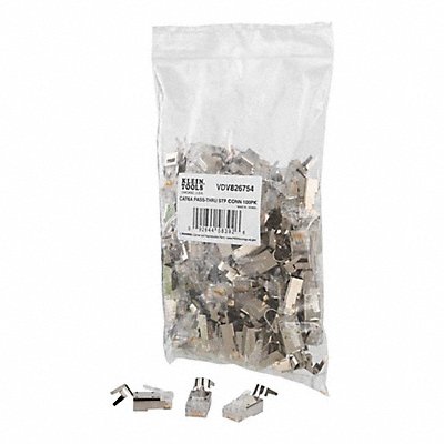 KLEIN TOOLS VDV826754 CAT6A Pass-Thru Plug STP PK100