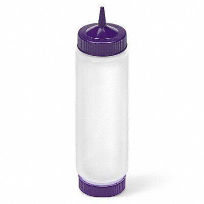 VOLLRATH 49242135454 Squeeze Bottle Clear/Purple Polyethylene