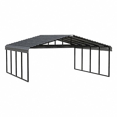 ARROW CPHC20209 Carport Black Galvanized Steel