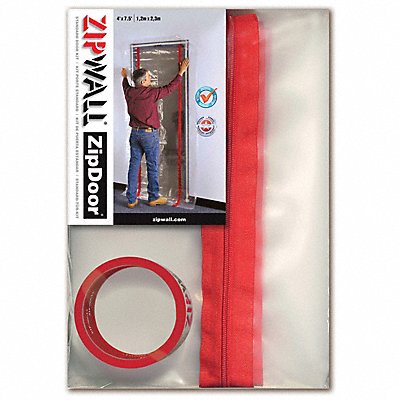 ZIPWALL ZDS Standard Door Kit 7 1/2 ft x 4 ft